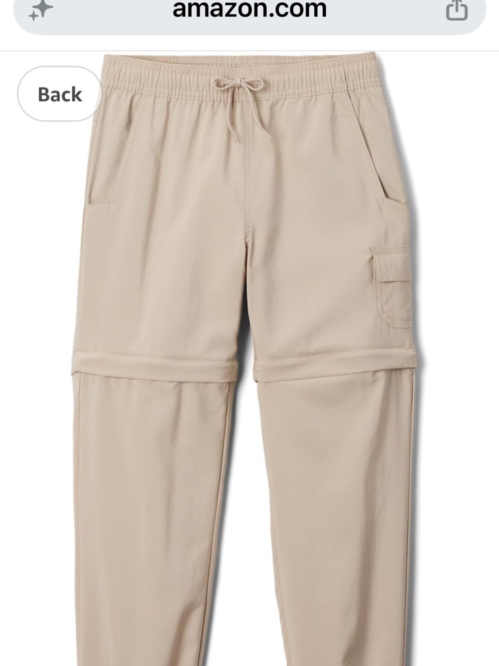 Columbia Kids girl silver Ridge™ Utility Convertible Pants M